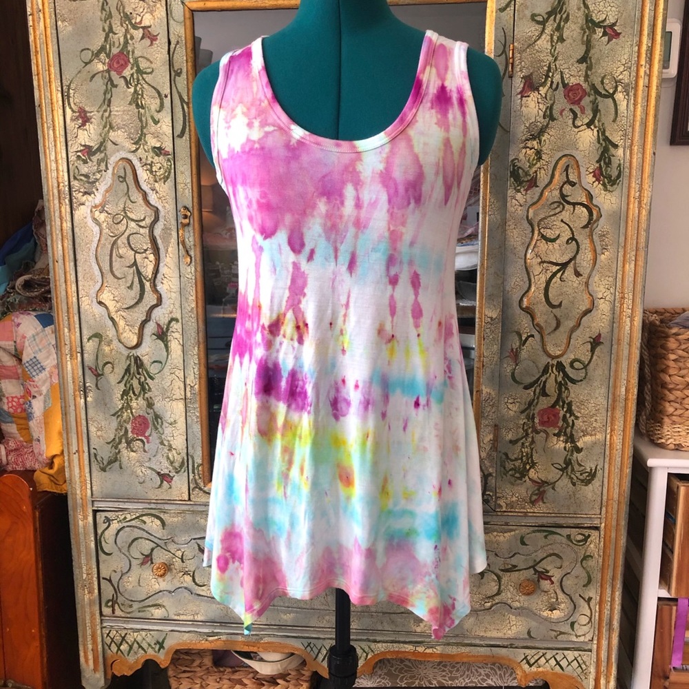 Ice dyed Tunic Tank